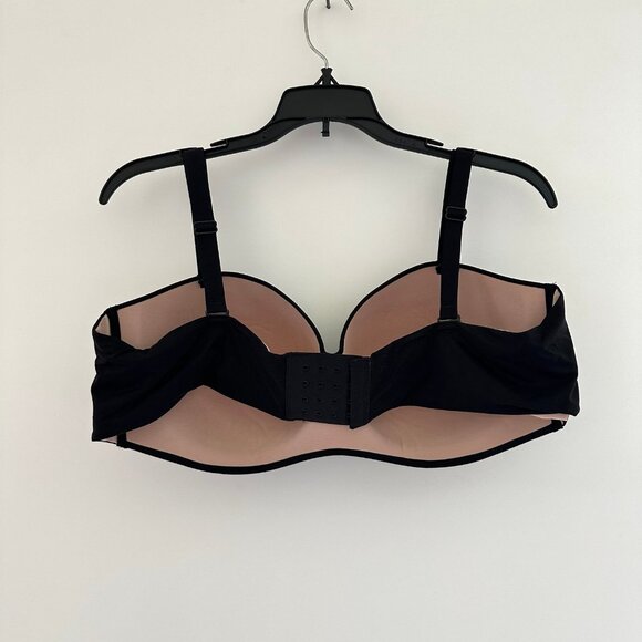 NEW Soma Women Black Enbliss Stay Put Strapless Bra Size 42C Wireless Adjustable - Picture 2 of 7